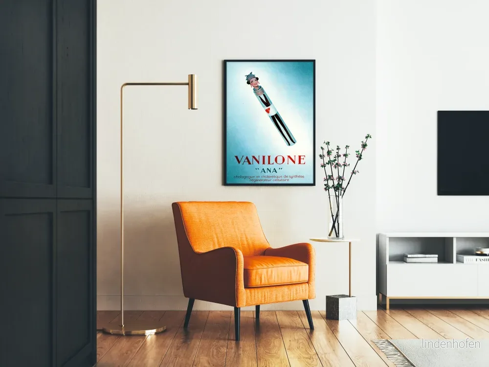 Vintageposter Vanilone 'ANA' retro väggdekoration - Bild 2