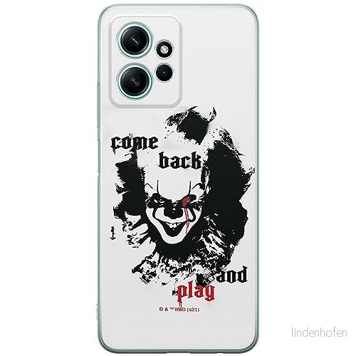 ERT GROUP mobiltelefonfodral för Xiaomi REDMI NOTE 12 4G originalt och officiellt licensierat Horror mönster It 011 optimalt anpassad till formen på mobiltelefonen, fodral tillverkad av TPU plast 5905511949020