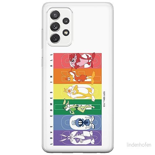 ERT GROUP mobiltelefonfodral för Samsung A52 5G / LTE 4G A52S originalt och officiellt licensierat Looney Tunes mönster 014, fodral tillverkad av TPU plast 5905511997960