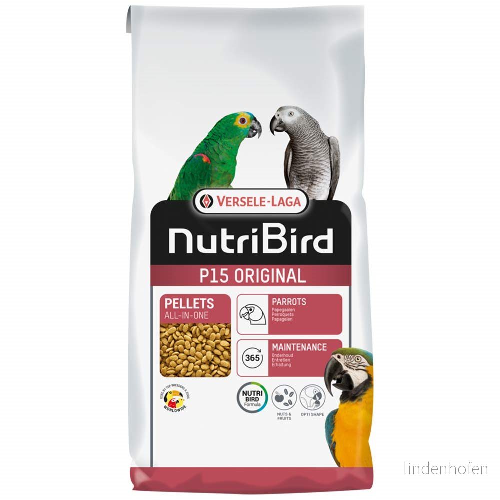 NutriBird P15 Original Pellets Papegoja 10 kg 5410340221273
