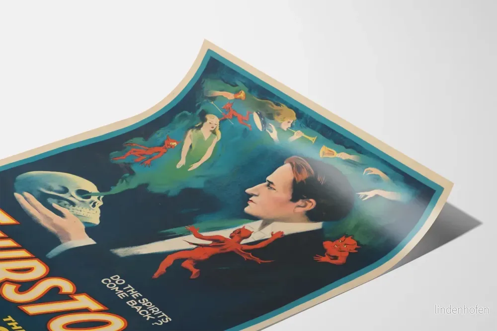 Vintageposter Thurston Den store magikern - Väggdekoration illusion och mysterium - Bild 3