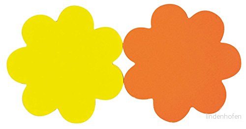 APLI 050950 50 produktserie neon ej raderbar blommor kartong, 8 mm, 780 g, jaune orange 3270240509503