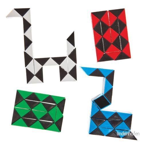 Baker Ross FN228 Pussel med orm 4 pack, underhållande leksaker för barnkalasväskor 5063067011834