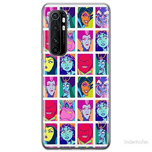 ERT GROUP mobiltelefonfodral för Xiaomi MI NOTE 10 Lite originalt och officiellt licensierat Disney mönster Villains 002 anpassad till formen på mobiltelefonen, fodral tillverkad av TPU plast 5904805587665