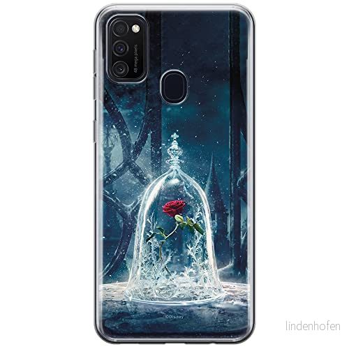 ERT GROUP mobiltelefonfodral för Samsung M21 originalt och officiellt licensierat Disney mönster Beauty and the Beast 002 anpassad till formen på mobiltelefonen, fodral tillverkad av TPU plast 5903537835297