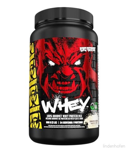 Mutant Whey Proteinpulver Cookies & Cream Smak, 908g, Premium för Muskeluppbyggnad och Återhämtning 627933027333