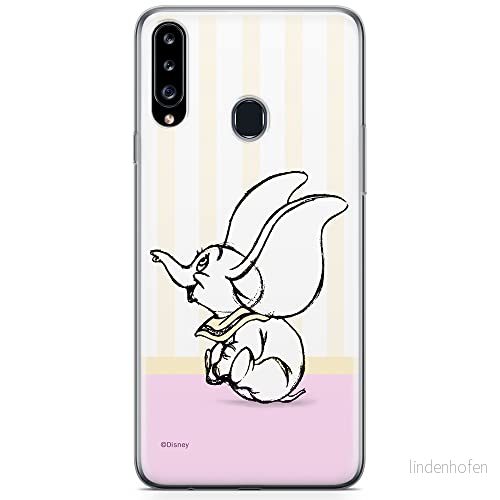 ERT GROUP mobiltelefonfodral för Samsung A20S originalt och officiellt licensierat Disney mönster Dumbo 009 optimalt anpassad till formen på mobiltelefonen, fodral tillverkad av TPU plast 5904805434945