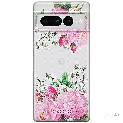 ERT GROUP mobiltelefonfodral för Google PIXEL 7 PRO originalt och officiellt licensierat Babaco mönster Flowers 046 optimalt anpassad till formen på mobiltelefonen, gedeeltelijk transparant 5905795172695