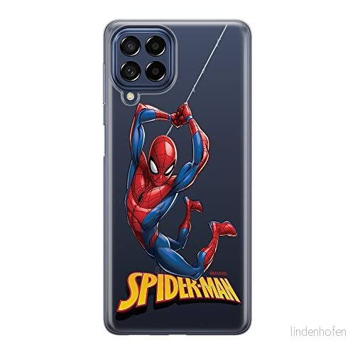 ERT GROUP mobiltelefonfodral för Samsung M33 5G originalt och officiellt licensierat Marvel mönster Spider Man 019 optimalt anpassad till formen på mobiltelefonen, gedeeltelijk transparant 5905511353797