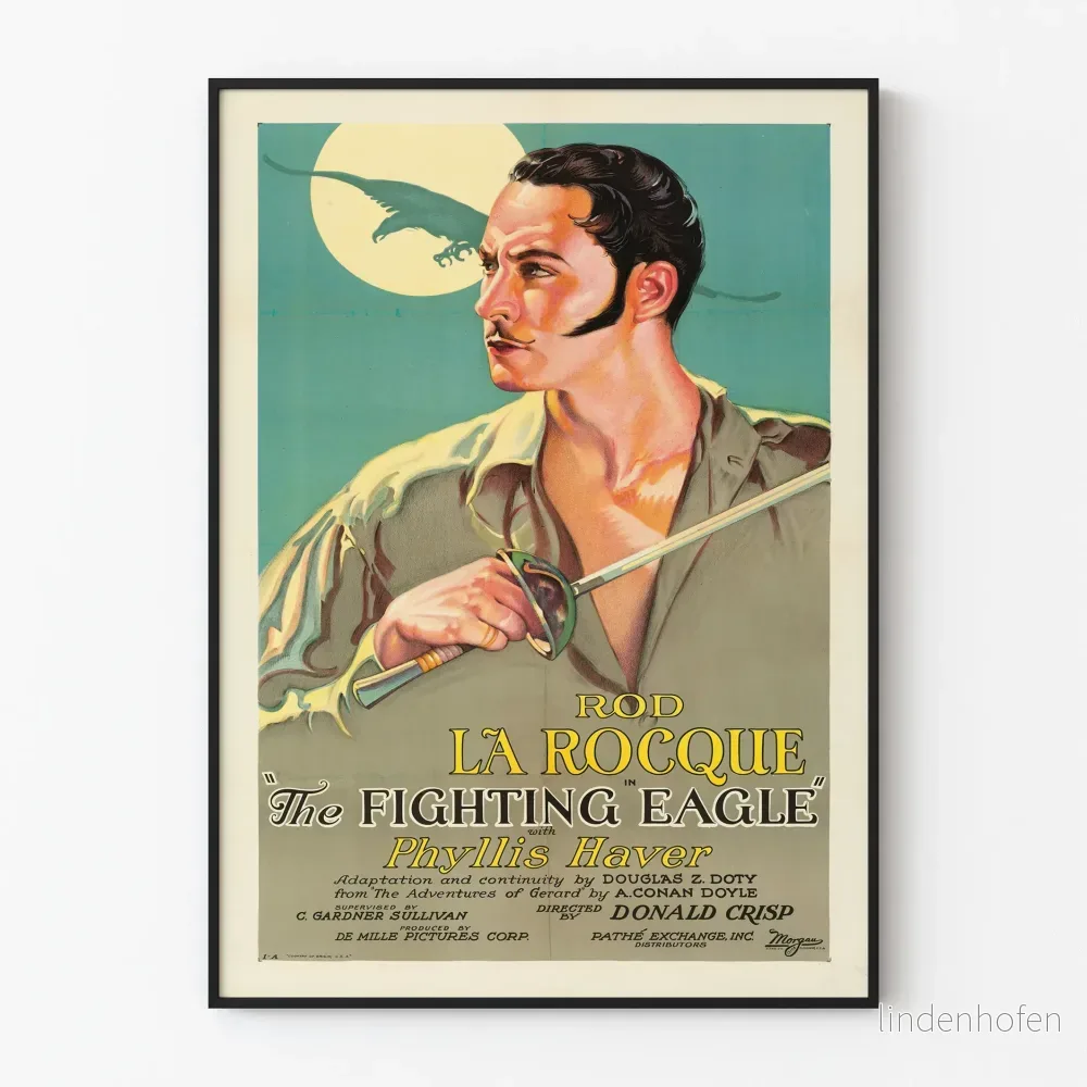 Vintageposter The Fighting Eagle – Retro väggdekoration