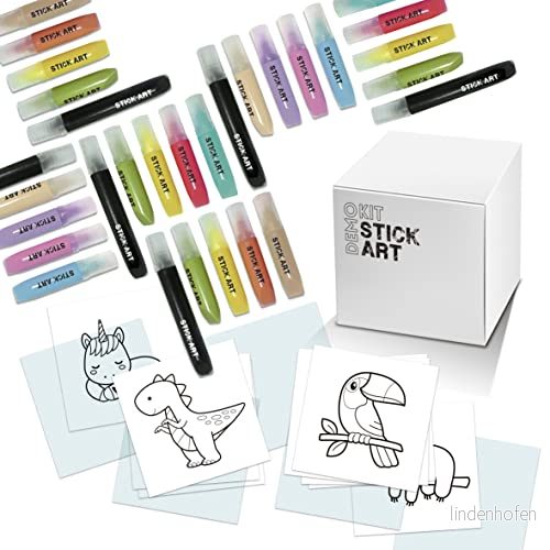 Comansi Art Sticker Demo Kit: Skapa dina egna 3D klistermärken. Perfekt för workshops, födelsedagar och barnfester, Multicolor (SA14000) 8412906140001