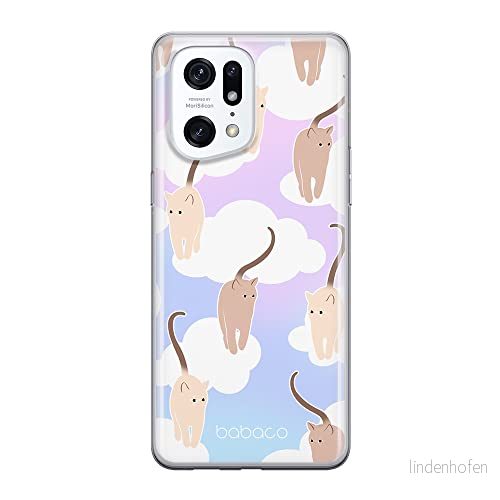 ERT GROUP mobiltelefonfodral för Oppo FIND X5 PRO originalt och officiellt licensierat Babaco mönster Cats 015 optimalt anpassad till formen på mobiltelefonen, fodral tillverkad av TPU plast 5905511415266