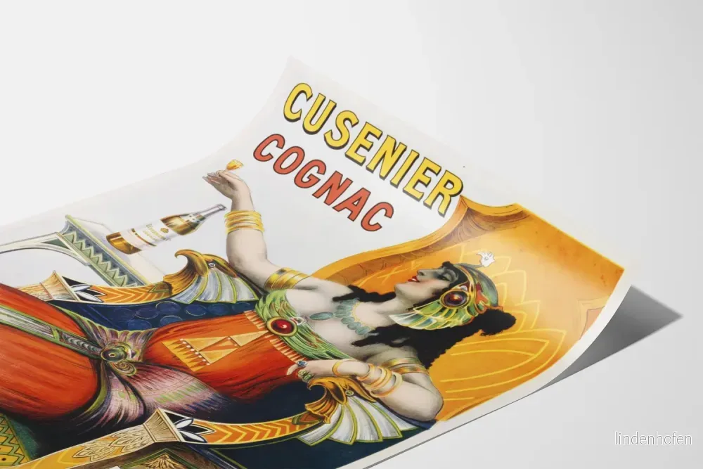 Vintage reklamposter för Cusenier Cognac väggdekoration - Bild 3