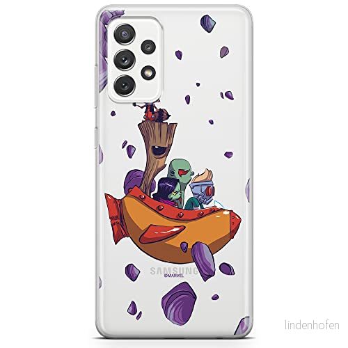 ERT GROUP mobiltelefonfodral för Samsung A52 5G / LTE 4G A52S originalt och officiellt licensierat Marvel mönster Guardians of the Galaxy 010, gedeeltelijk transparant 5903040070444
