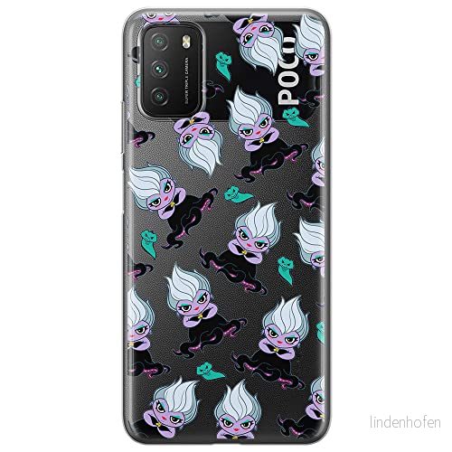 ERT GROUP mobiltelefonfodral för Xiaomi REDMI 9T/ POCO M3 originalt och officiellt licensierat Disney mönster Ursula 005 optimalt anpassad till formen på mobiltelefonen, gedeeltelijk transparant 5905131468338