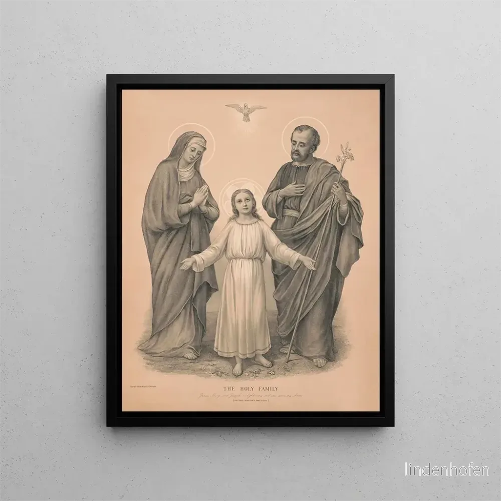 Målning La sainte famille - Benziger Brothers | Konsttryck