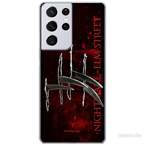 ERT GROUP mobiltelefonfodral för Samsung S21 ULTRA originalt och officiellt licensierat Horror mönster Nightmare of Elm Street 004, fodral tillverkad av TPU plast 5905511078768