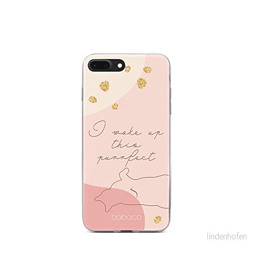ERT GROUP mobiltelefonfodral för Iphone 7 PLUS/ 8 PLUS originalt och officiellt licensierat Babaco mönster Cats 008 optimalt anpassad till formen på mobiltelefonen, fodral tillverkad av TPU plast 5905131105653