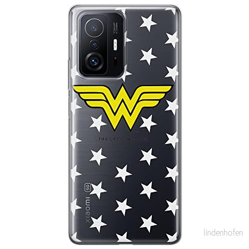 ERT GROUP mobiltelefonfodral för Xiaomi 11T 5G / PRO originalt och officiellt licensierat DC mönster Wonder Woman 006 optimalt anpassad till formen på mobiltelefonen, gedeeltelijk transparant 5904805555756