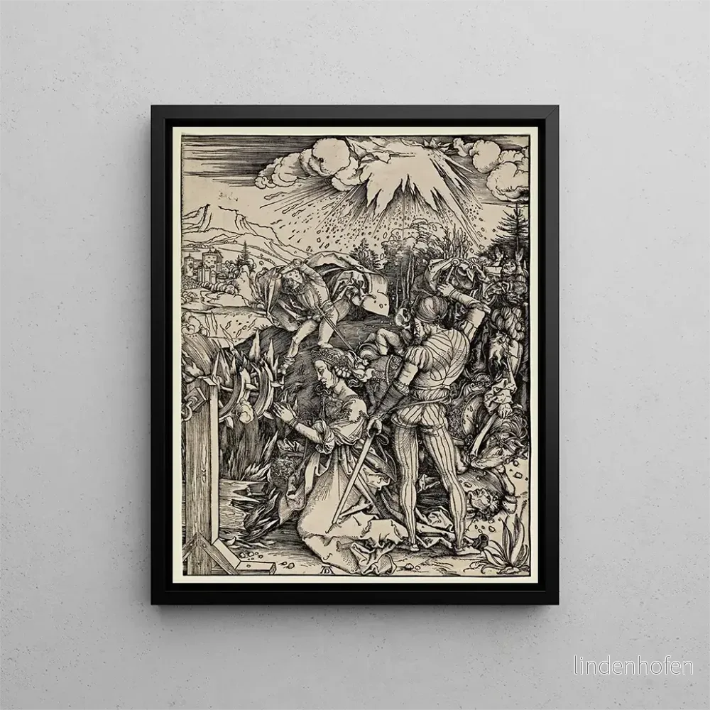 Målning Le martyre de sainte Catherine d’Alexandrie – Albrecht Dürer | Konsttryck Målning Le martyre de sainte Catherine d’Alexandrie – Albrecht Dürer | Konsttryck