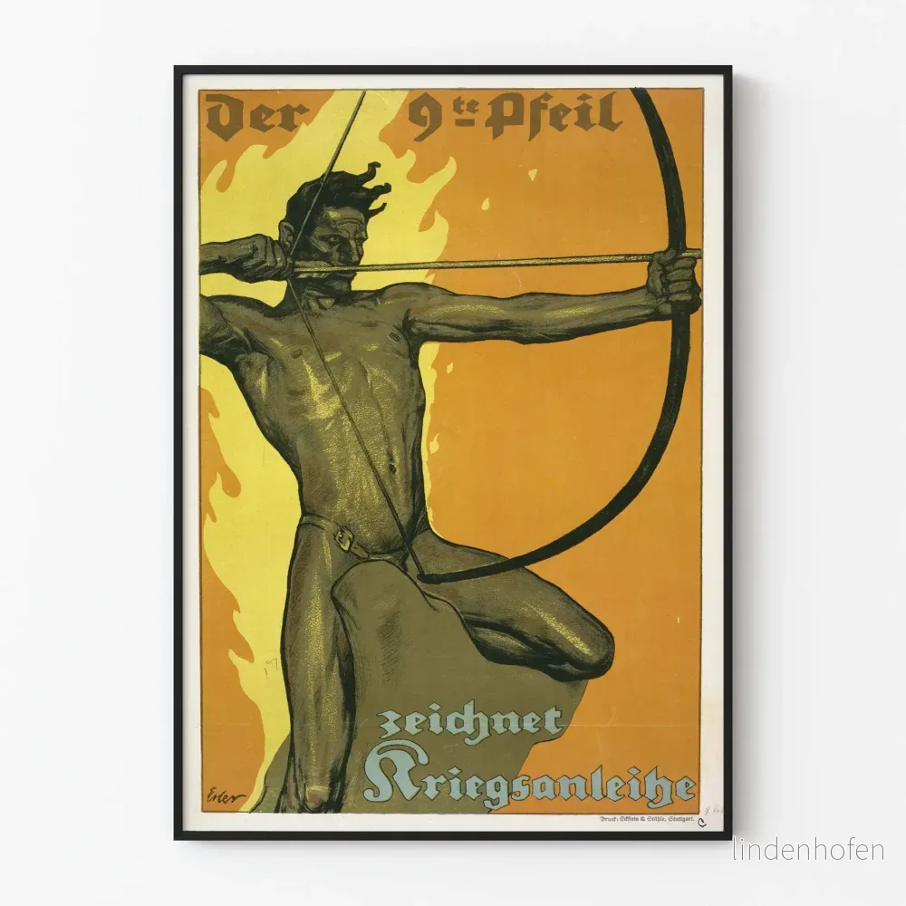 Vintage skytteposter - Retro väggdekoration