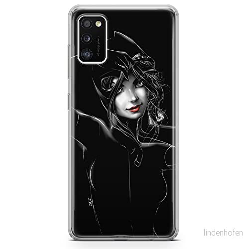 ERT GROUP mobiltelefonfodral för Samsung A41 originalt och officiellt licensierat DC mönster Catwoman 002 optimalt anpassad till formen på mobiltelefonen, fodral tillverkad av TPU plast 5903537532967