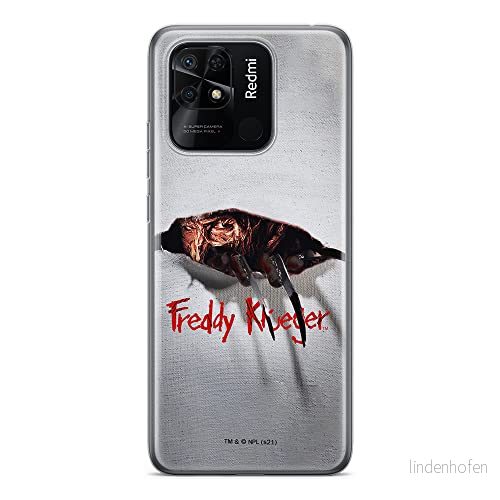 ERT GROUP mobiltelefonfodral för Xiaomi REDMI 10C originalt och officiellt licensierat Horror mönster Nightmare of Elm Street 008 anpassad till formen på mobiltelefonen, fodral tillverkad av TPU plast 5905511550653