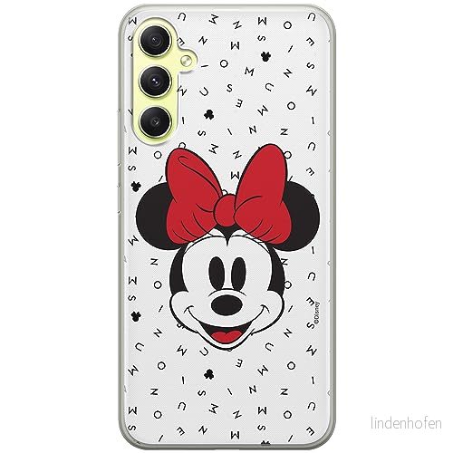 ERT GROUP mobiltelefonfodral för Samsung A34 5G originalt och officiellt licensierat Disney mönster Minnie 056 optimalt anpassad till formen på mobiltelefonen, fodral tillverkad av TPU plast 5905511774363