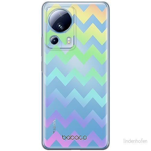 ERT GROUP mobiltelefonfodral för Xiaomi 13 LITE/CIVI 2 originalt och officiellt licensierat Babaco mönster Zigzac 001 optimalt anpassad till formen på mobiltelefonen, gedeeltelijk transparant 5905511924706