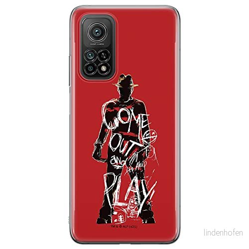 ERT GROUP mobiltelefonfodral för Xiaomi REDMI NOTE 9T originalt och officiellt licensierat Horror mönster Nightmare of Elm Street 006, fodral tillverkad av TPU plast 5905511084813