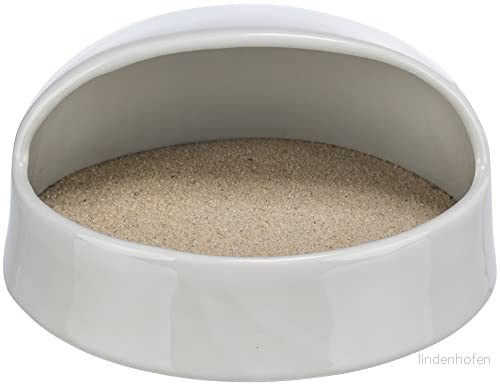 Trixie Sand bath degus/hamster ceramic 20 x 10 16 cm grey 4011905630090