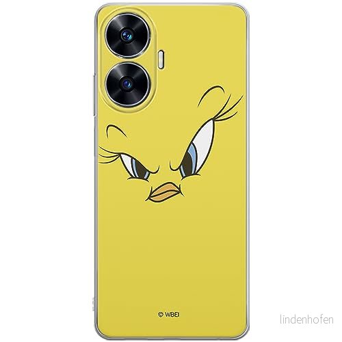 ERT GROUP mobiltelefonfodral för Realme C55 originalt och officiellt licensierat Looney Tunes mönster Tweety 001 optimalt anpassad till formen på mobiltelefonen, fodral tillverkad av TPU plast 5905511862602