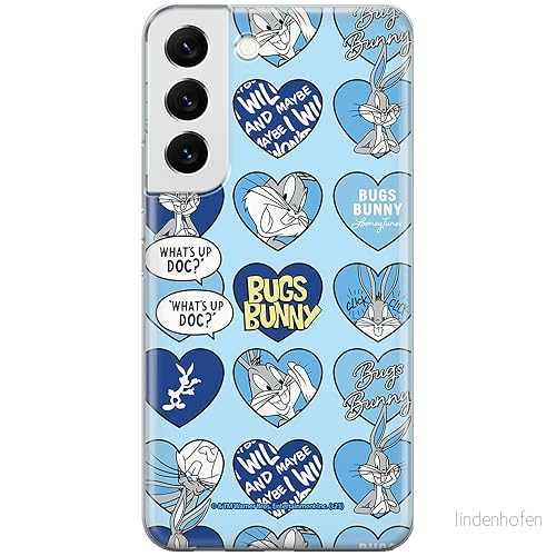 ERT GROUP mobiltelefonfodral för Samsung S22 originalt och officiellt licensierat Looney Tunes mönster Bugs 021 optimalt anpassad till formen på mobiltelefonen, fodral tillverkad av TPU plast 5905795086190