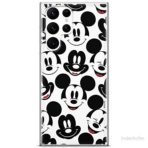 ERT GROUP mobiltelefonfodral för Samsung S22 ULTRA originalt och officiellt licensierat Disney mönster Mickey 018 optimalt anpassad till formen på mobiltelefonen, fodral tillverkad av TPU plast 5904805279263