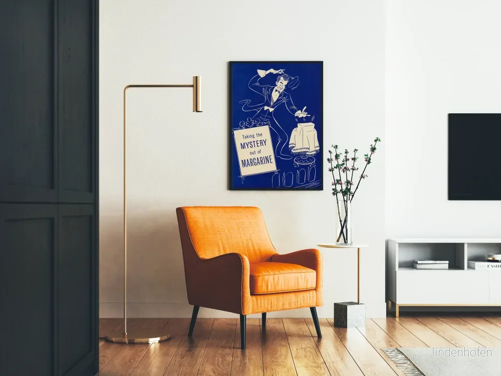 Vintageposter Mystik och Margarin - Retro Väggdekoration - Bild 2
