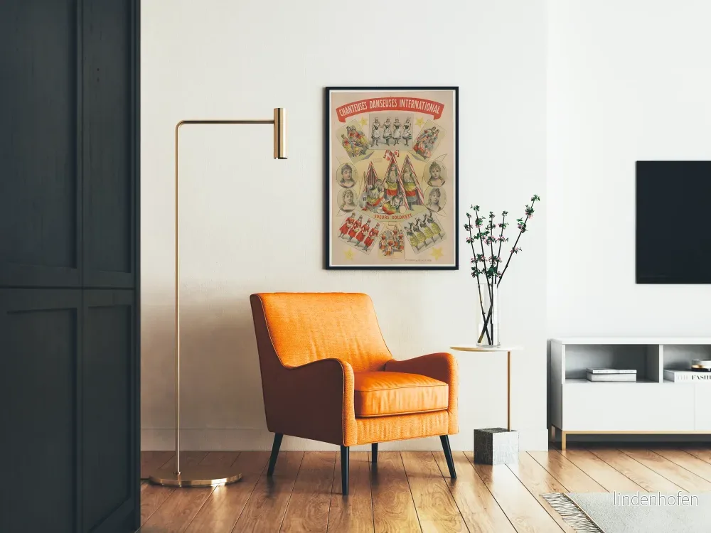Vintageposter med internationella sångerskor och dansare Systern Goldkett - Bild 2