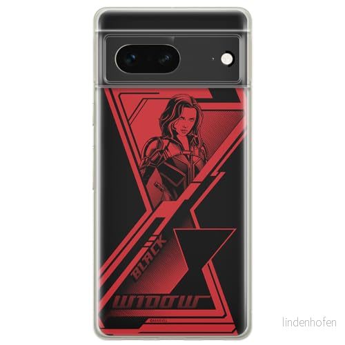 ERT GROUP mobiltelefonfodral för Google PIXEL 7 originalt och officiellt licensierat Marvel mönster Black Widow 003 optimalt anpassad till formen på mobiltelefonen, fodral tillverkad av TPU plast 5905795159641