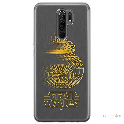 ERT GROUP mobiltelefonfodral för Xiaomi REDMI 9 originalt och officiellt licensierat Star Wars mönster BB 8 007 optimalt anpassad till formen på mobiltelefonen, fodral tillverkad av TPU plast 5903040293645