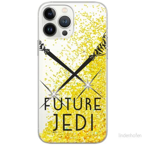 ERT GROUP mobiltelefonfodral för Apple Iphone 13 PRO originalt och officiellt licensierat Star Wars mönster 008 Vit optimalt anpassad till formen på mobiltelefonen, med glitter overflow effekt 5904805762321