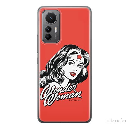 ERT GROUP mobiltelefonfodral för Xiaomi 12 LITE originalt och officiellt licensierat DC mönster Wonder Woman 023 optimalt anpassad till formen på mobiltelefonen, fodral tillverkad av TPU plast 5905511505950
