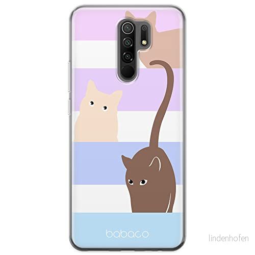 ERT GROUP mobiltelefonfodral för Xiaomi REDMI 9 originalt och officiellt licensierat Babaco mönster Cats 014 optimalt anpassad till formen på mobiltelefonen, fodral tillverkad av TPU plast 5905131096029