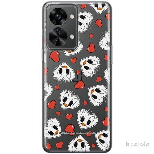 ERT GROUP mobiltelefonfodral för OnePlus NORD 2T 5G originalt och officiellt licensierat Looney Tunes mönster Tweety 018 optimalt anpassad till formen på mobiltelefonen, gedeeltelijk transparant 5905795122492