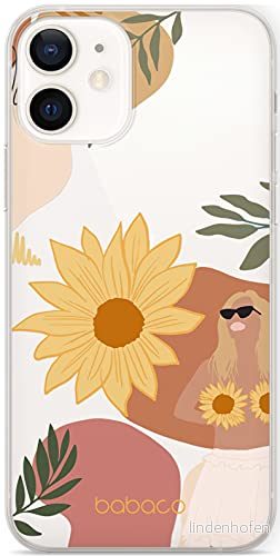 ERT GROUP mobiltelefonfodral för Apple Iphone 12 Mini originalt och officiellt licensierat Babaco mönster Flowers 015 Vit optimalt anpassad till formen på mobiltelefonen, gedeeltelijk transparant 5903932621143
