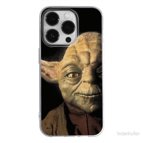ERT GROUP mobiltelefonfodral för Apple Iphone 14 PRO originalt och officiellt licensierat Star Wars mönster Yoda 004 optimalt anpassad till formen på mobiltelefonen, fodral tillverkad av TPU plast 5905131925114