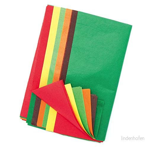 Baker Ross AX157 höstpapper paket med 24, perfekt för alla konst och hantverksprojekt, klassrumsarbete hemaktiviteter 5051174107588