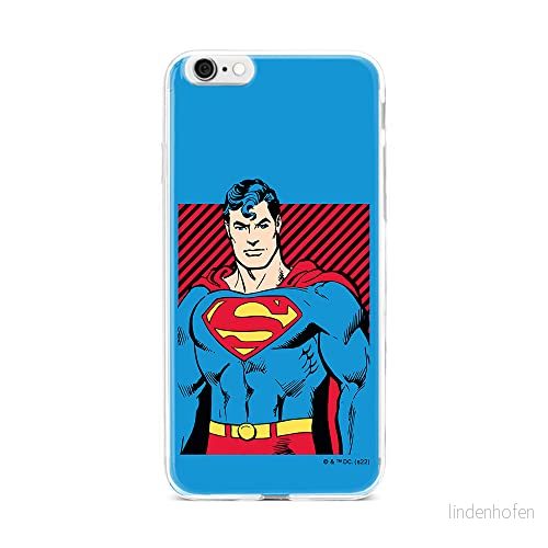 ERT GROUP mobiltelefonfodral för Iphone 6/6S originalt och officiellt licensierat DC mönster Superman 029 optimalt anpassad till formen på mobiltelefonen, fodral tillverkad av TPU plast 5905131568083