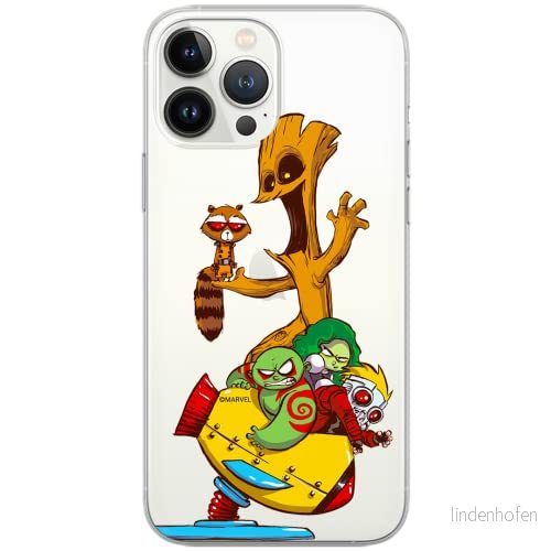 ERT GROUP mobiltelefonfodral för Iphone 13 PRO originalt och officiellt licensierat Marvel mönster Guardians of the Galaxy 020 Vit optimalt anpassad, gedeeltelijk transparant 5903932876994