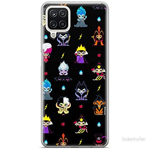 ERT GROUP mobiltelefonfodral för Samsung A12 / M12 F12 originalt och officiellt licensierat Disney mönster Villains 007 anpassad till formen på mobiltelefonen, fodral tillverkad av TPU plast 5905131385505