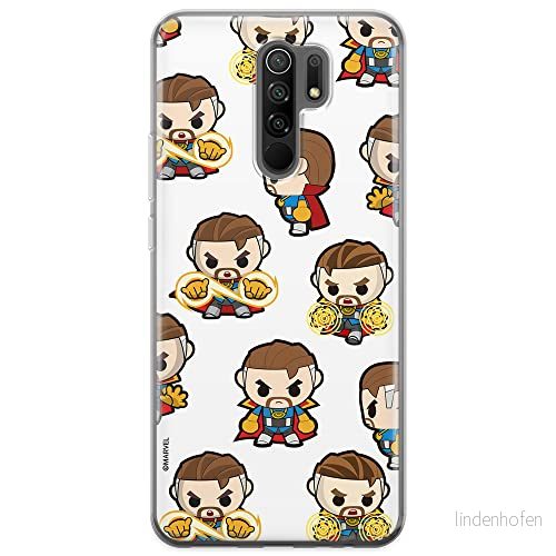 ERT GROUP mobiltelefonfodral för Xiaomi REDMI 9 originalt och officiellt licensierat Marvel mönster Dr Strange 001 optimalt anpassad till formen på mobiltelefonen, fodral tillverkad av TPU plast 5904805217098