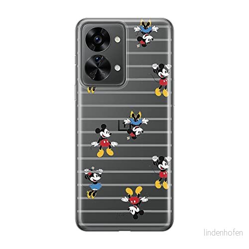 ERT GROUP mobiltelefonfodral för Oneplus NORD 2T 5G originalt och officiellt licensierat Disney mönster Mickey & Minnie 007 optimalt anpassad till formen på mobiltelefonen, gedeeltelijk transparant 5905511265878